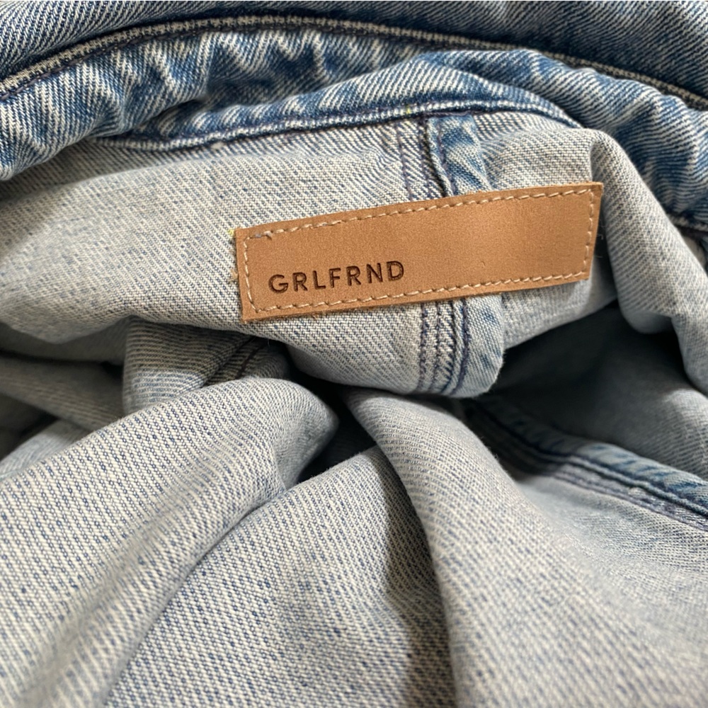 NWOT GRLFRND Donna Trench Denim Jacket in Wanderlust | REVOLVE Size L - Picture 5 of 7